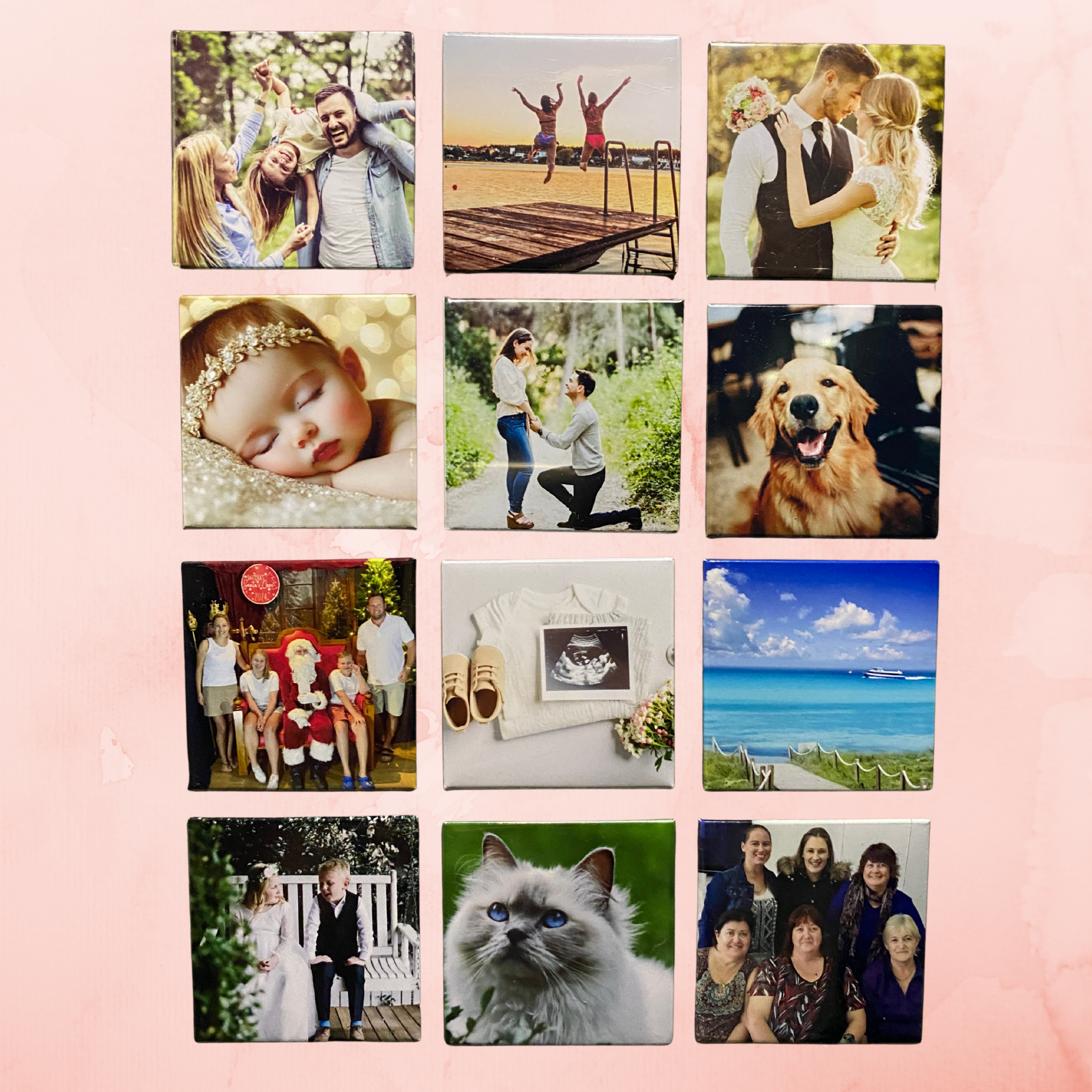 Set of 12 Customizable Magnets